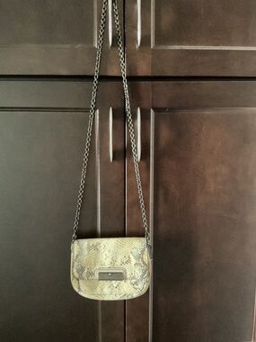 Coach Leather snake print bag